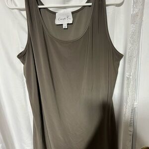 Compli k Women's long tank top- size xl- dress top new or like new